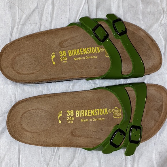 NWOT Vintage Green Statement Birkenstock’s - Picture 2 of 7